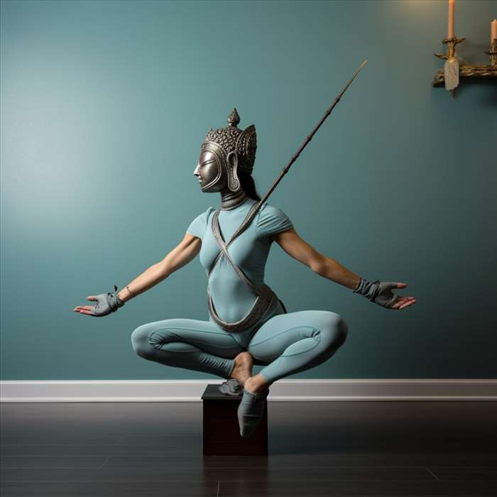 La posture du guerrier en yoga