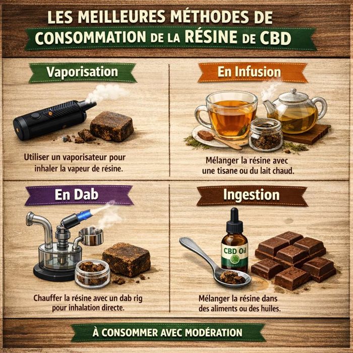 Quelles sont les meilleures méthodes de consommation de la résine de CBD ?