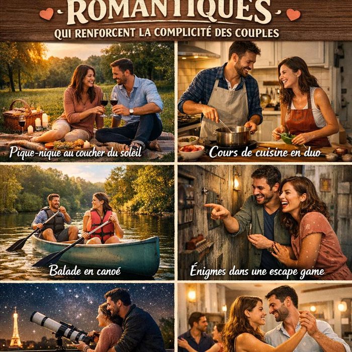 Quels rendez-vous romantiques renforcent la complicité des couples ?