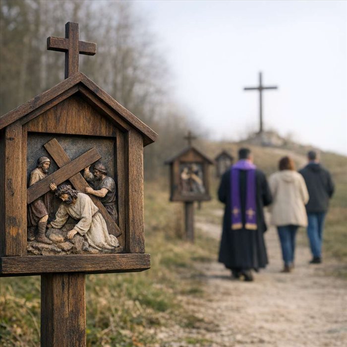 Chemin de croix pendant le carême : sens et stations clés