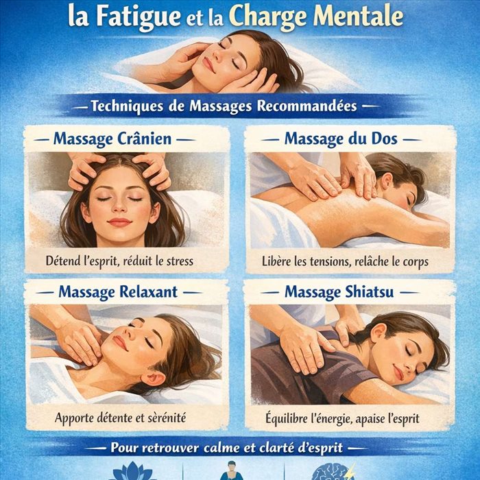 Quels massages privilégier pour éliminer la fatigue et la charge mentale ?