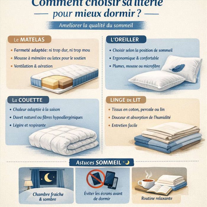 Comment choisir sa literie pour mieux dormir | Guide complet
